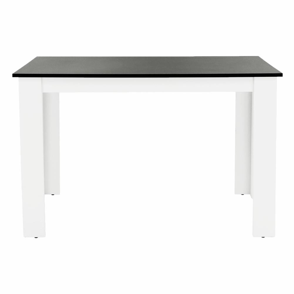 KRAZ fehér és fekete mdf étkezőasztal 120cm