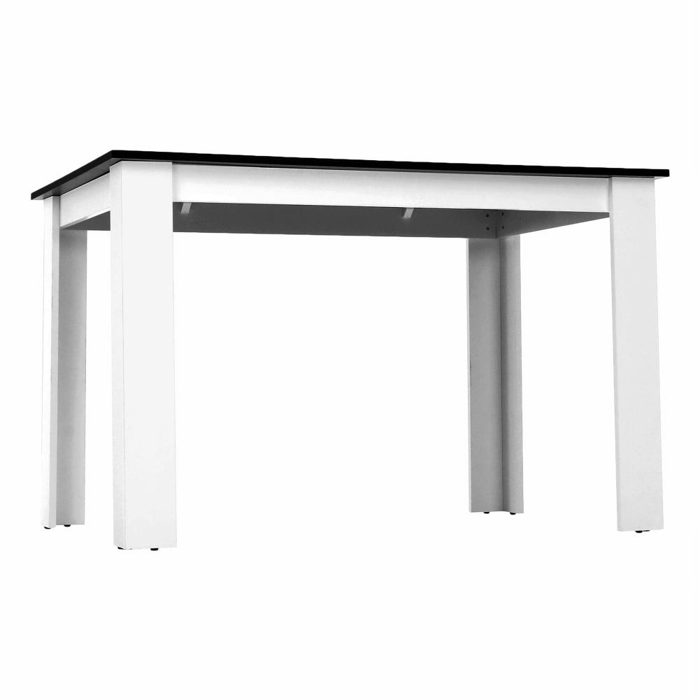 KRAZ fehér és fekete mdf étkezőasztal 120cm