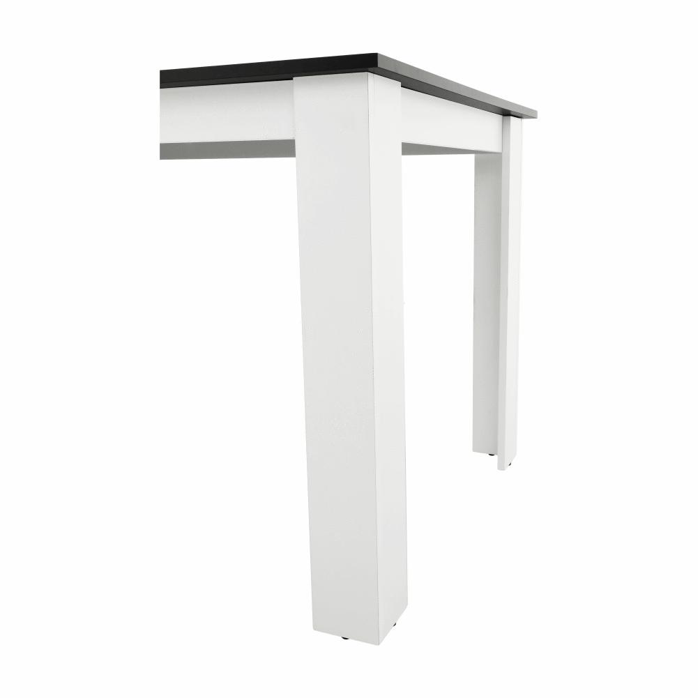 KRAZ fehér és fekete mdf étkezőasztal 120cm