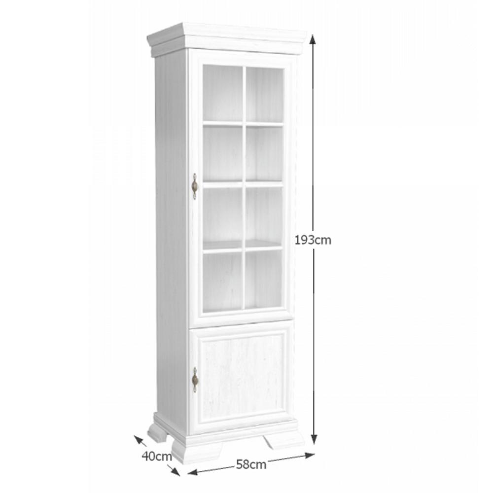 KORA törtfehér mdf vitrin
