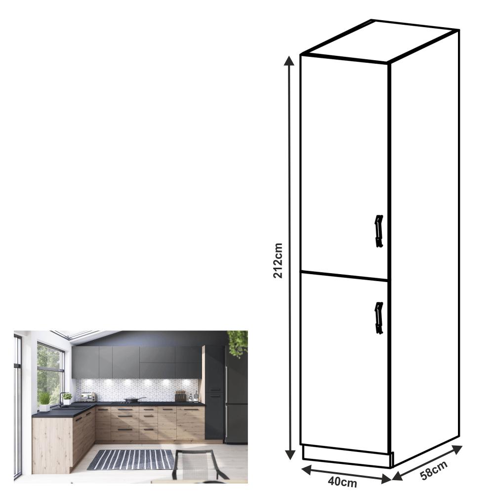 LANGEN barna mdf magasszekrény balos 40cm