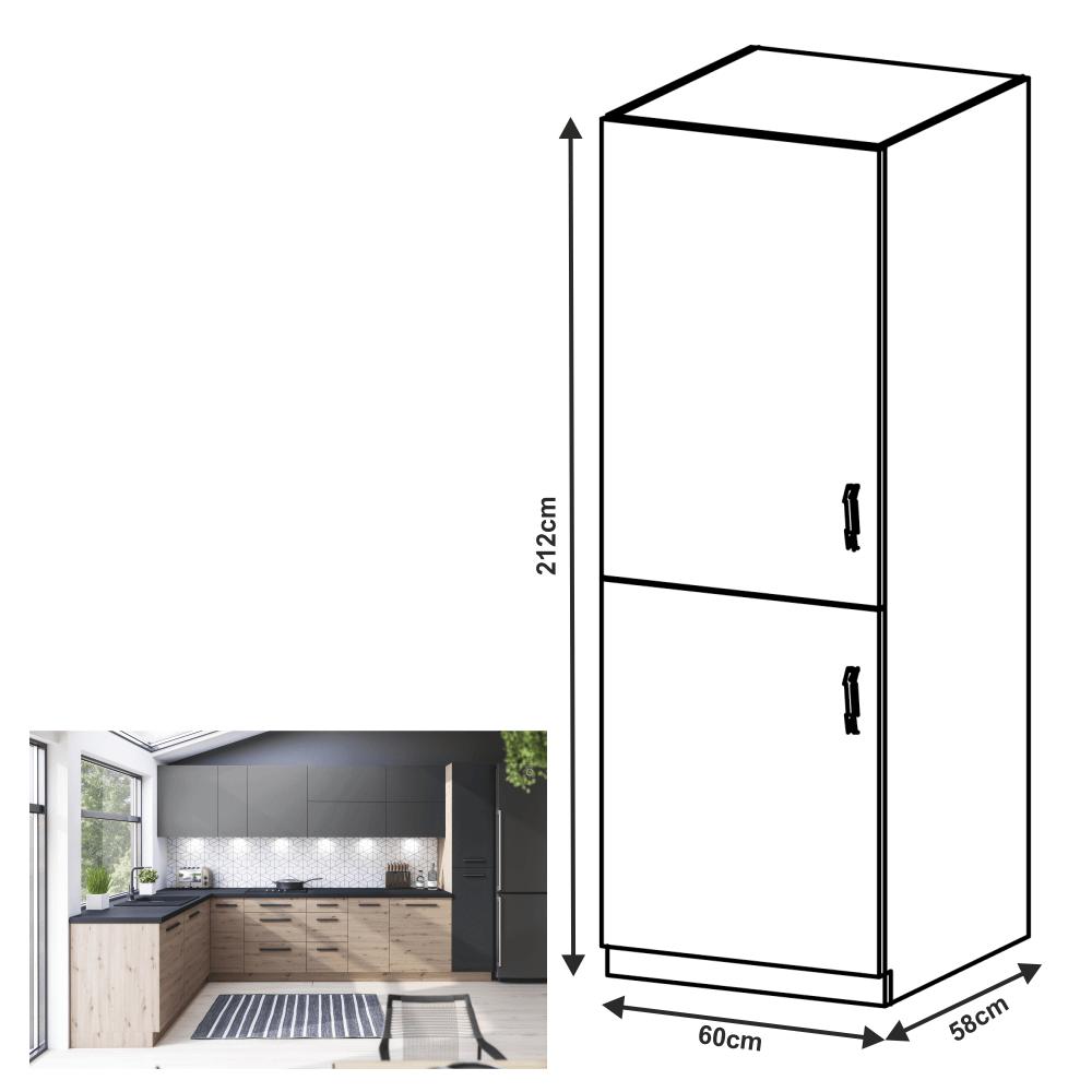 LANGEN barna mdf magasszekrény balos 60cm