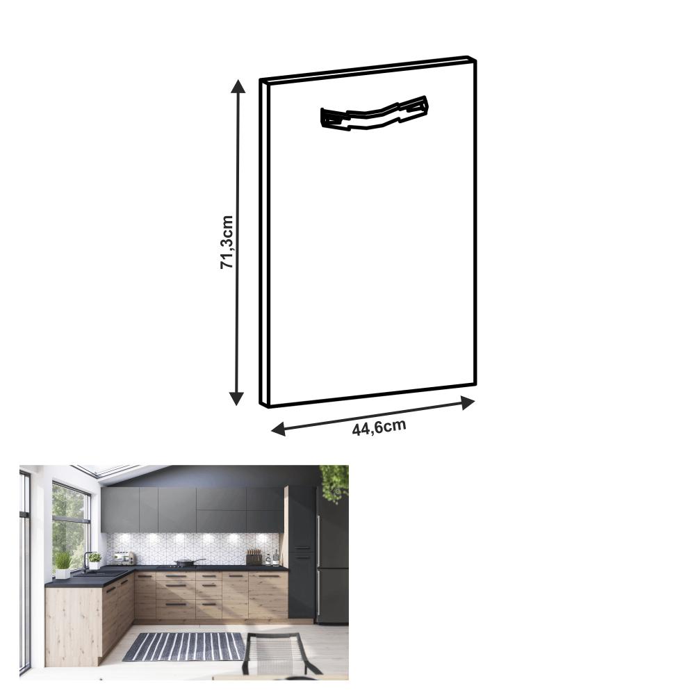 LANGEN barna mdf mosogatógép előlap fogantyúval 44,6cm
