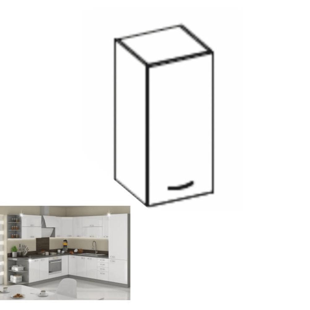 PRADO fehér mdf felső konyhaszekrény 40cm