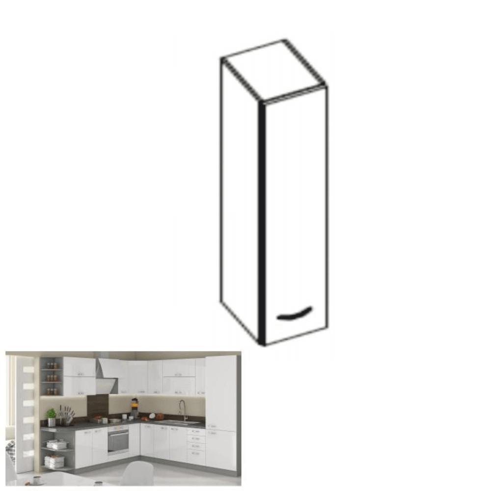 PRADO fehér mdf felső konyhaszekrény 30cm
