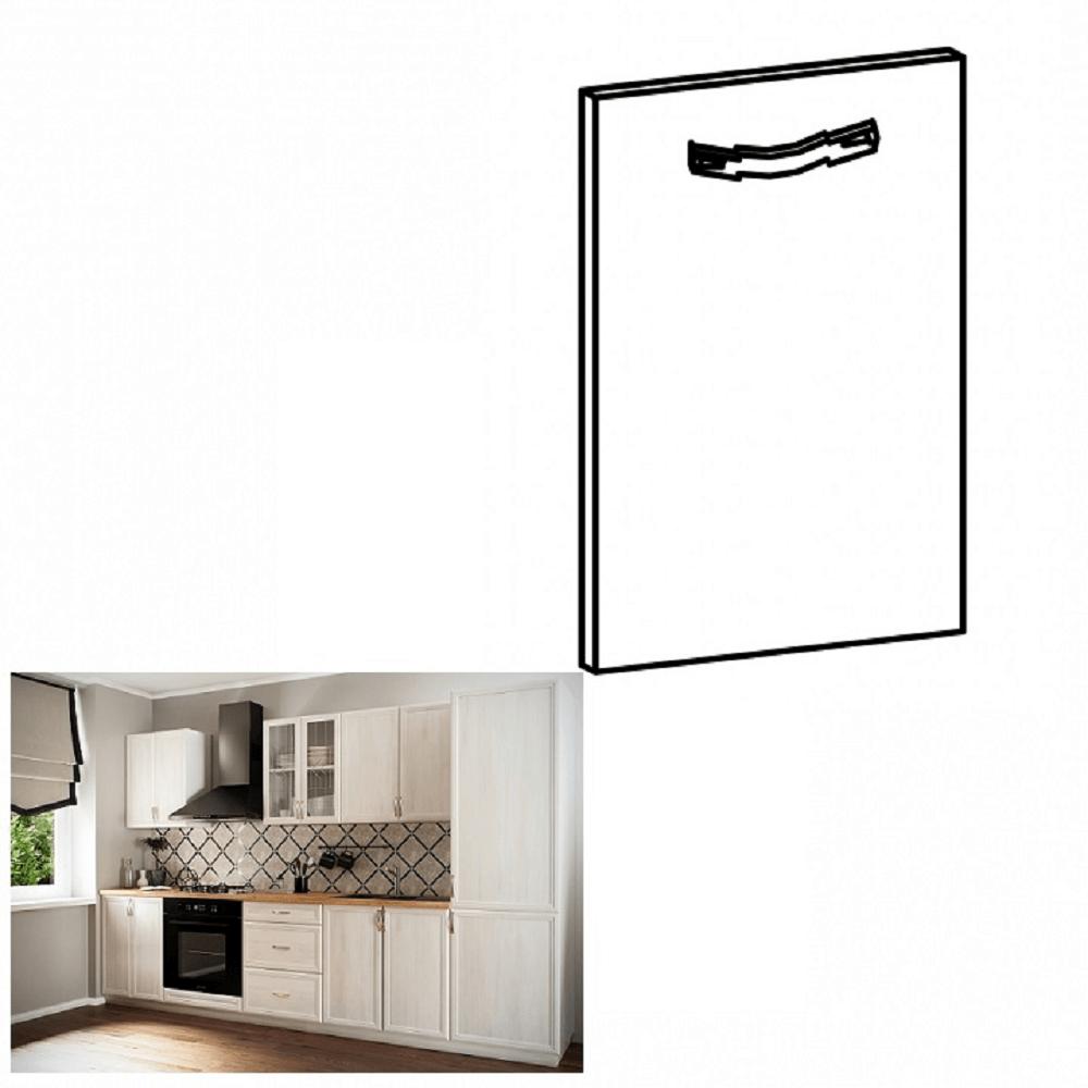 SICILIA fehér mdf mosogatógép előlap fogantyúval 44,6cm