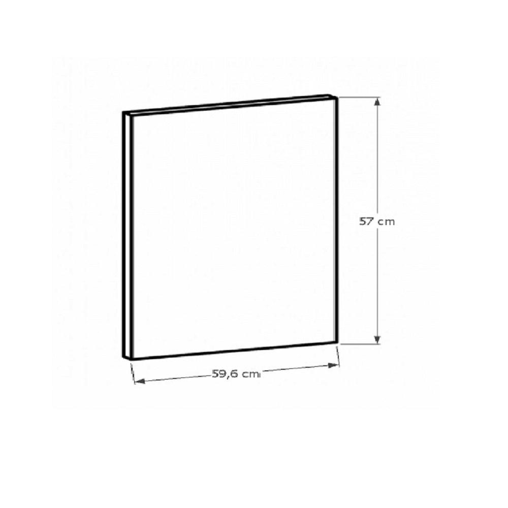 SICILIA fehér mdf mosogatógép előlap 59,6cm