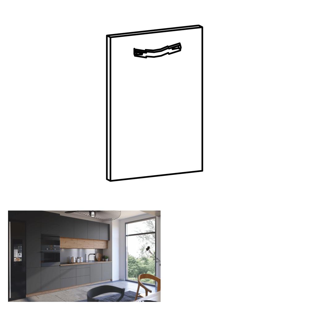 LANGEN szürke mdf mosogatógép előlap fogantyúval 44,6cm