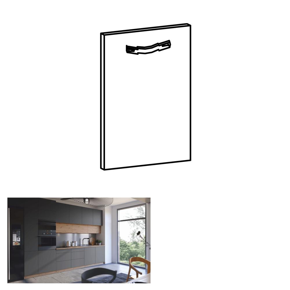 LANGEN szürke mdf mosogatógép előlap fogantyúval 59,6cm