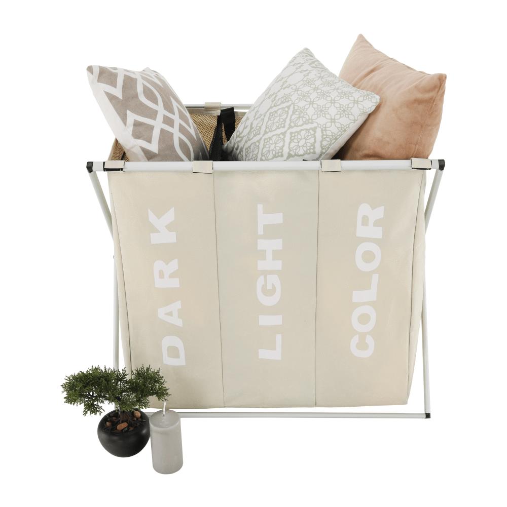 LAUNDRY 3 bézs szövet szennyeskosár