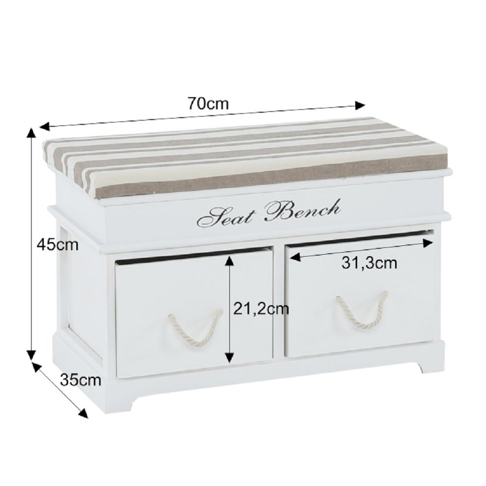 SEAT fehér mdf ülőpad