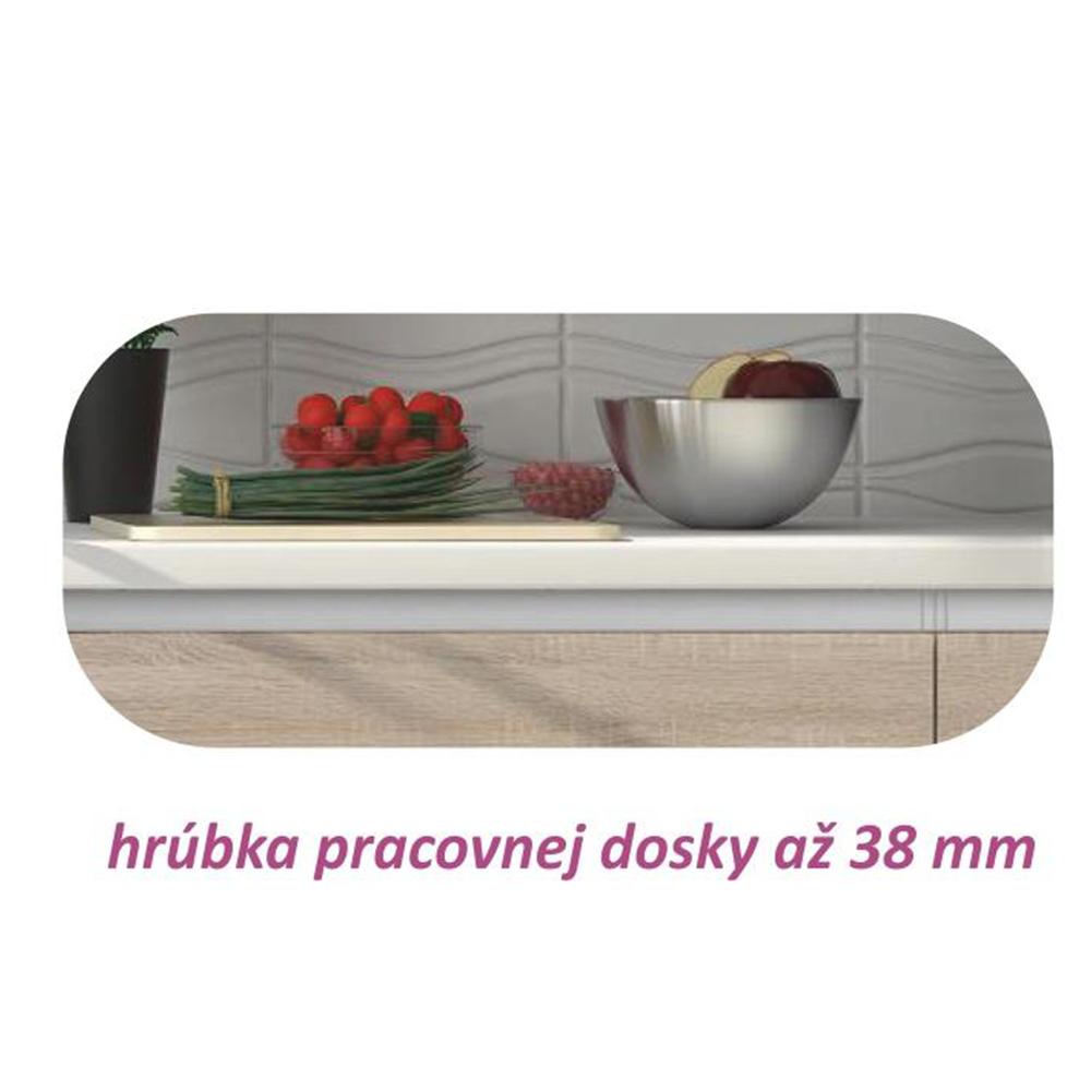LINE barna mdf alsó konyhaszekrény 80cm