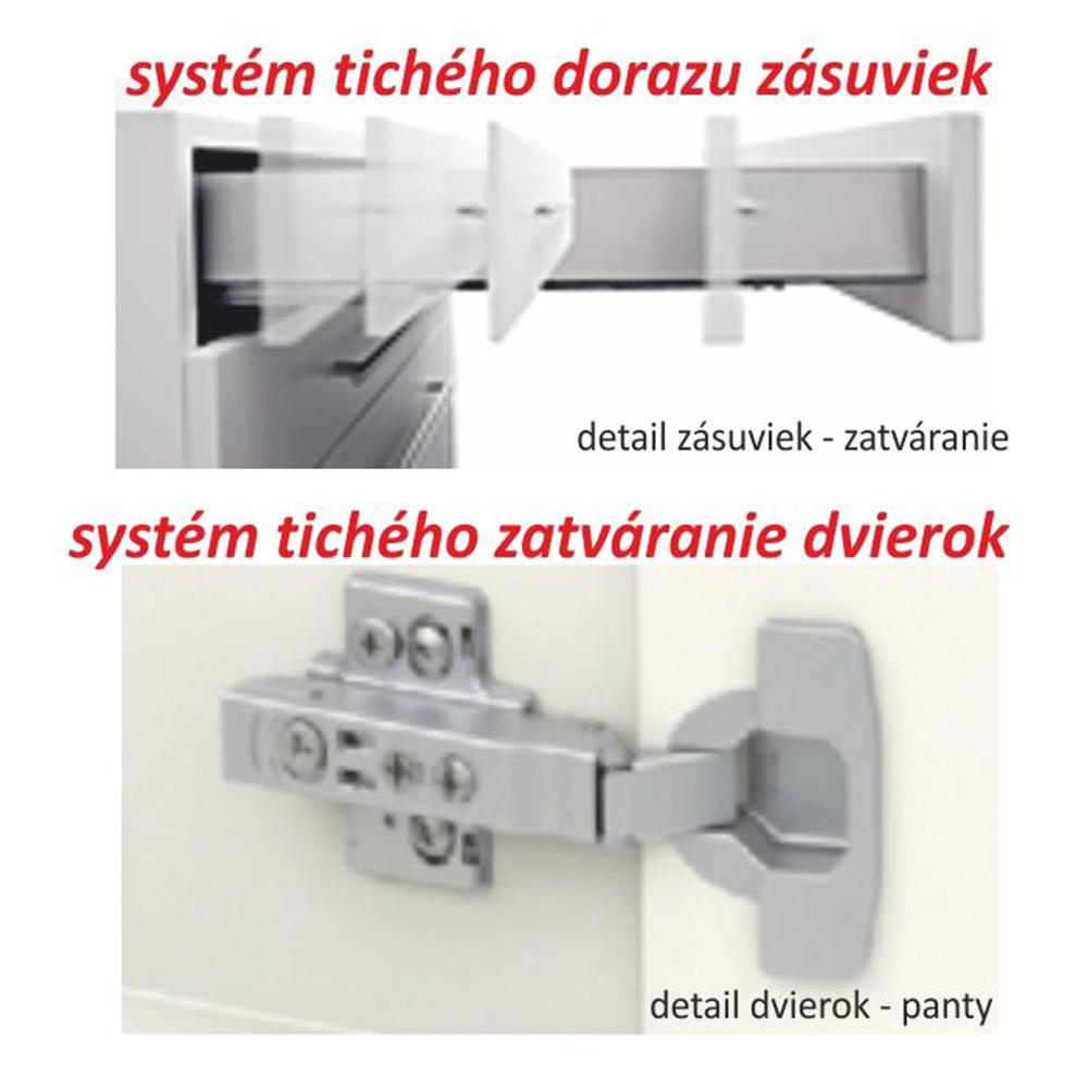 LINE barna mdf alsó konyhaszekrény 80cm