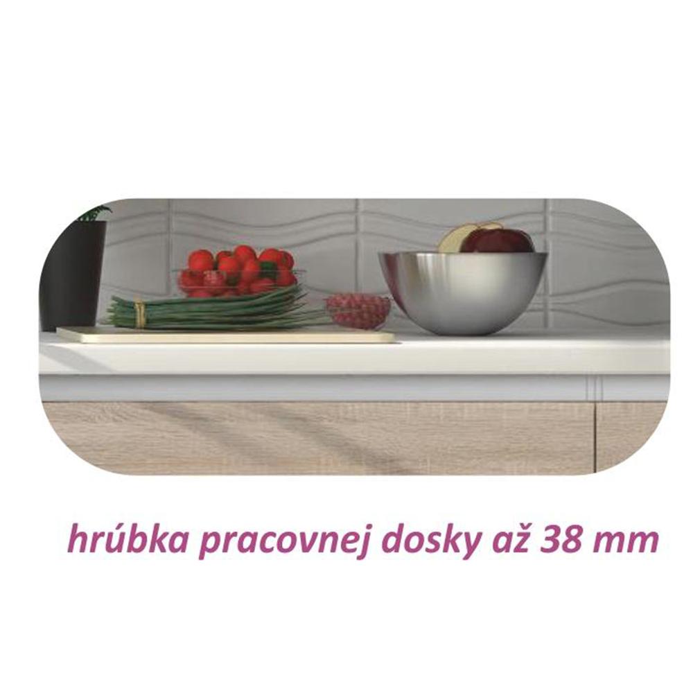 LINE barna mdf fiókos alsó konyhaszekrény 80cm