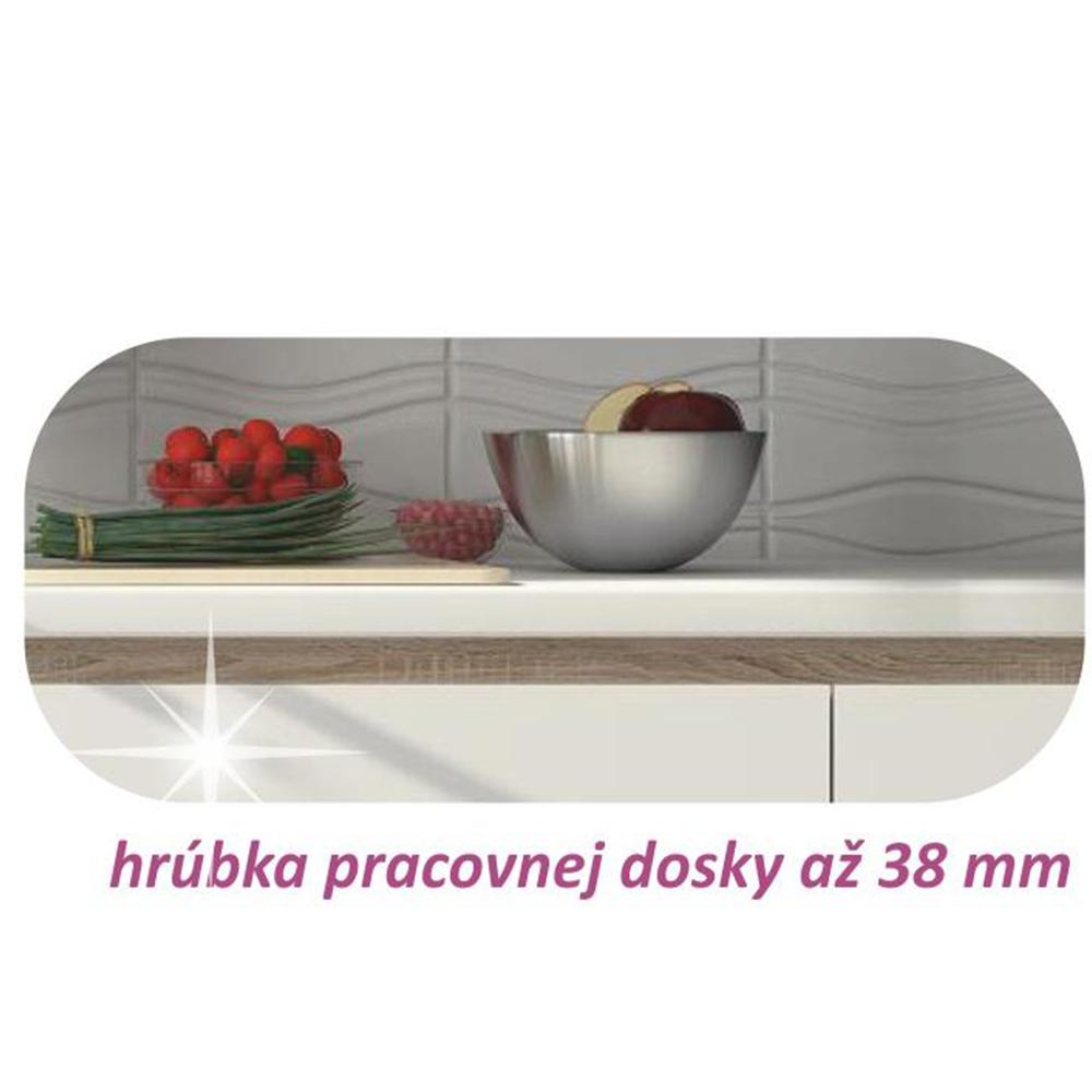 LINE fehér mdf kétajtós alsó konyhaszekrény