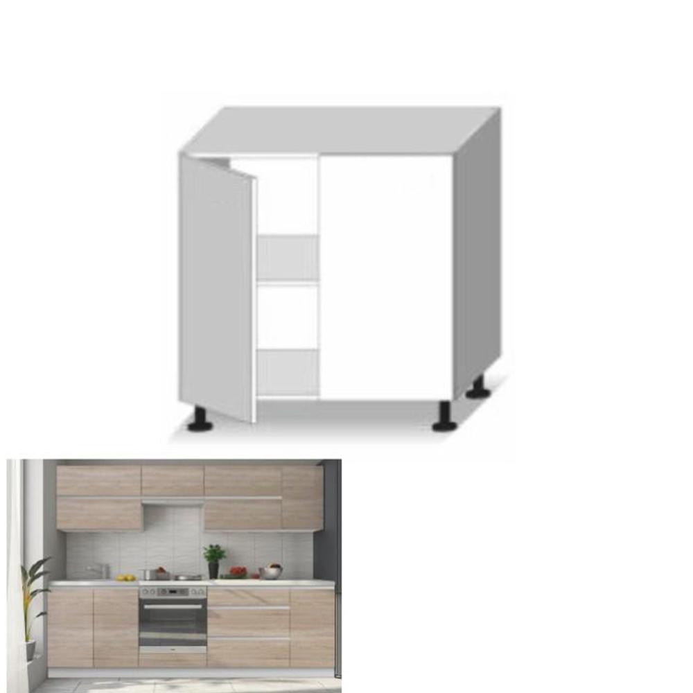 LINE barna mdf alsó konyhaszekrény 80cm