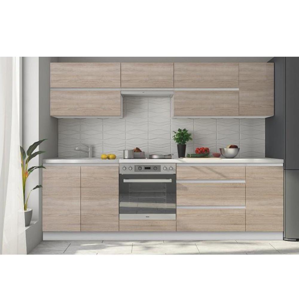 LINE barna mdf alsó konyhaszekrény 80cm