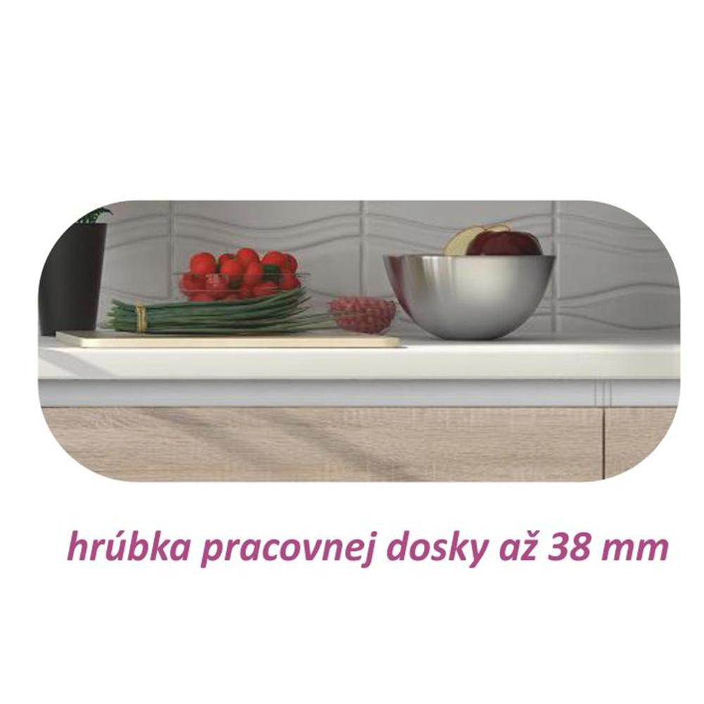 LINE barna mdf alsó sarok konyhaszekrény