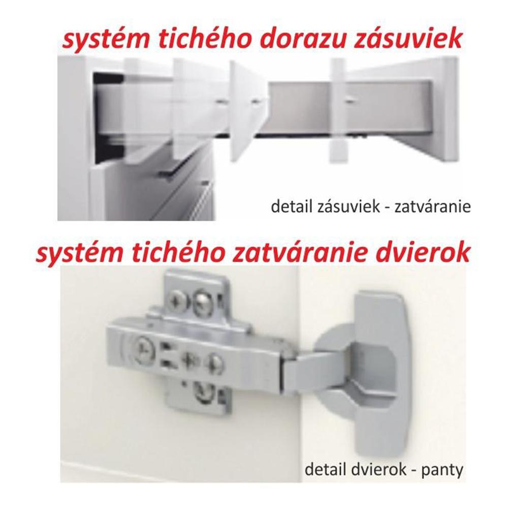 LINE barna mdf felső konyhaszekrény jobbos 30cm