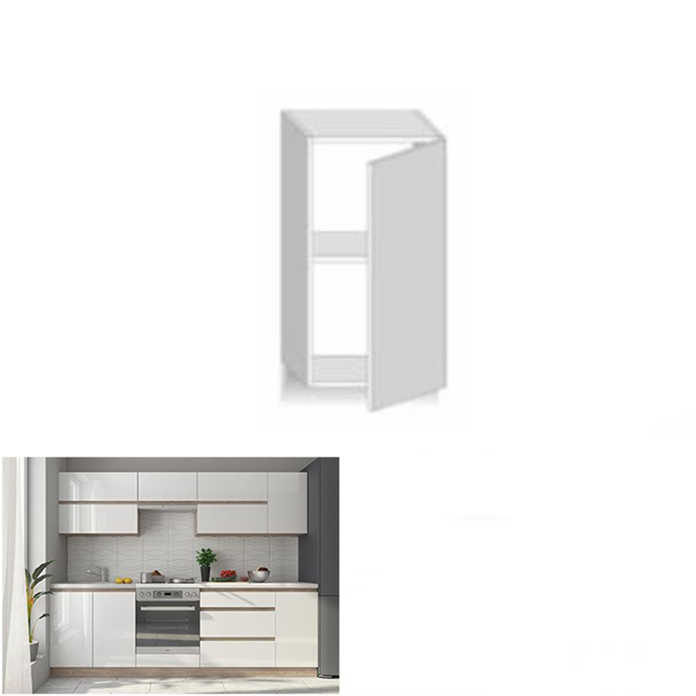 LINE fehér mdf felső konyhaszekrény 30cm