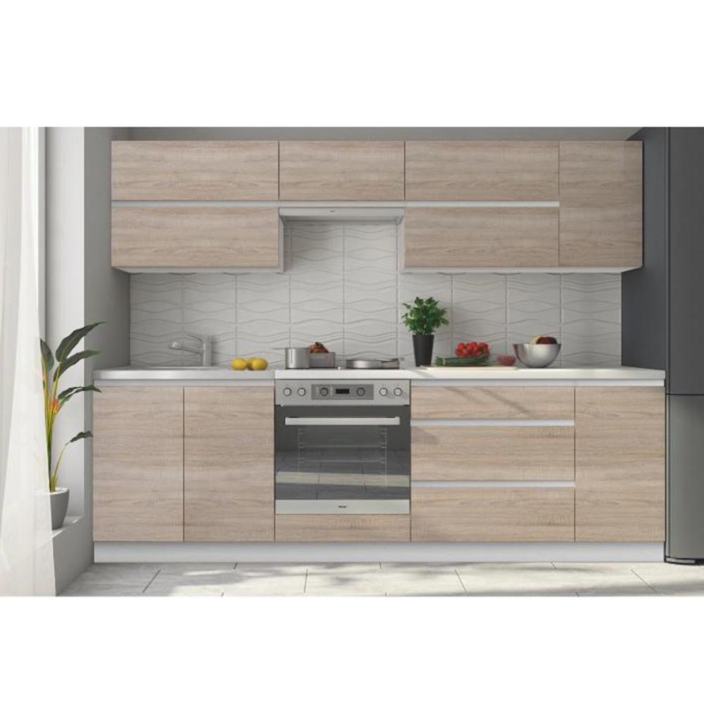 LINE barna mdf felső konyhaszekrény jobbos 30cm