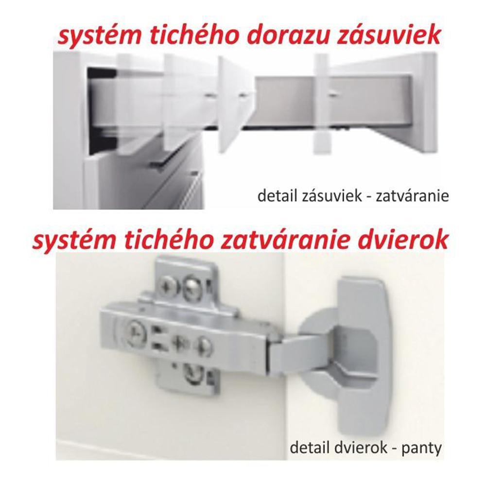 LINE fehér mdf felső konyhaszekrény 40cm