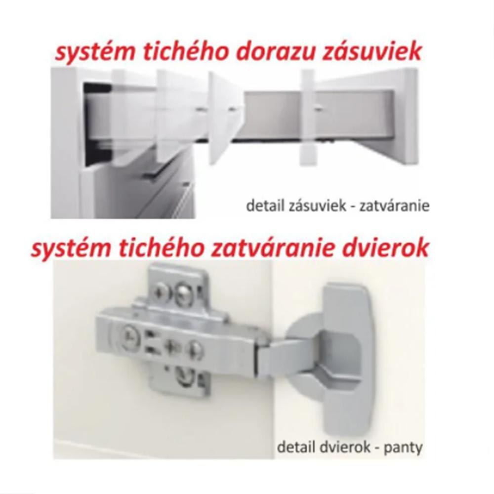 LINE C fehér mdf felső konyhaszekrény 60cm