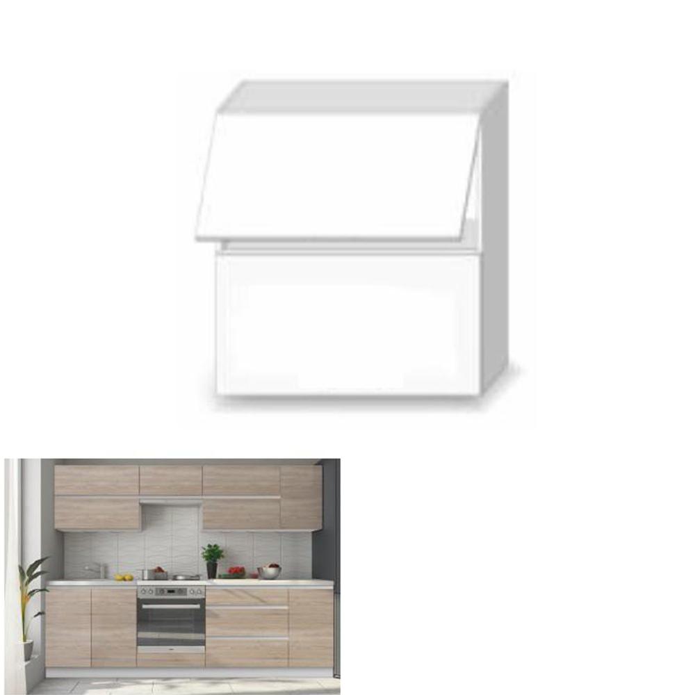 LINE C barna mdf felső konyhaszekrény 60cm