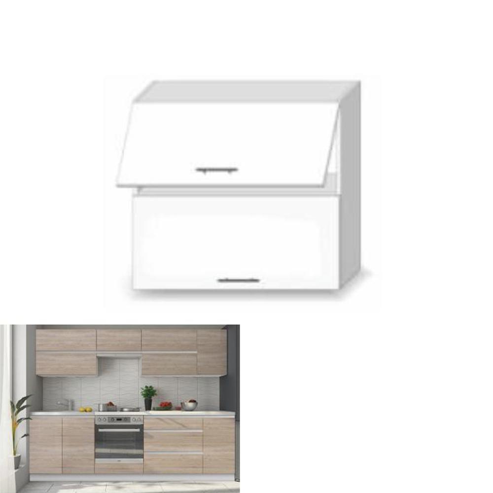 LINE E barna mdf felső konyhaszekrény 80cm