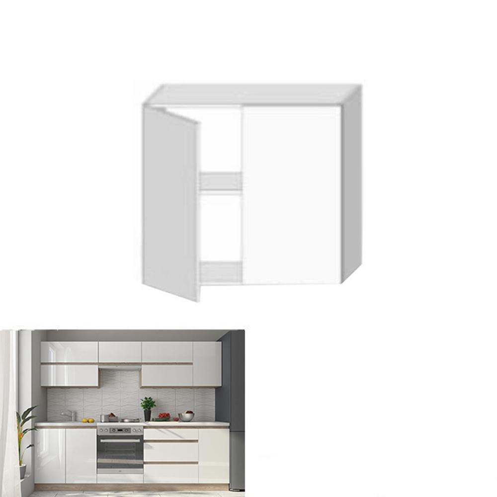 LINE D fehér mdf felső konyhaszekrény 80cm