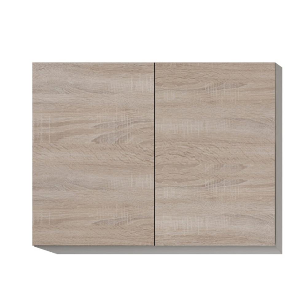 LINE D barna mdf felső konyhaszekrény 80cm