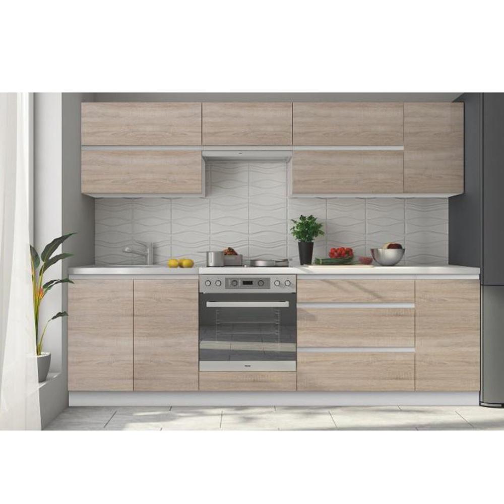 LINE D barna mdf felső konyhaszekrény 80cm