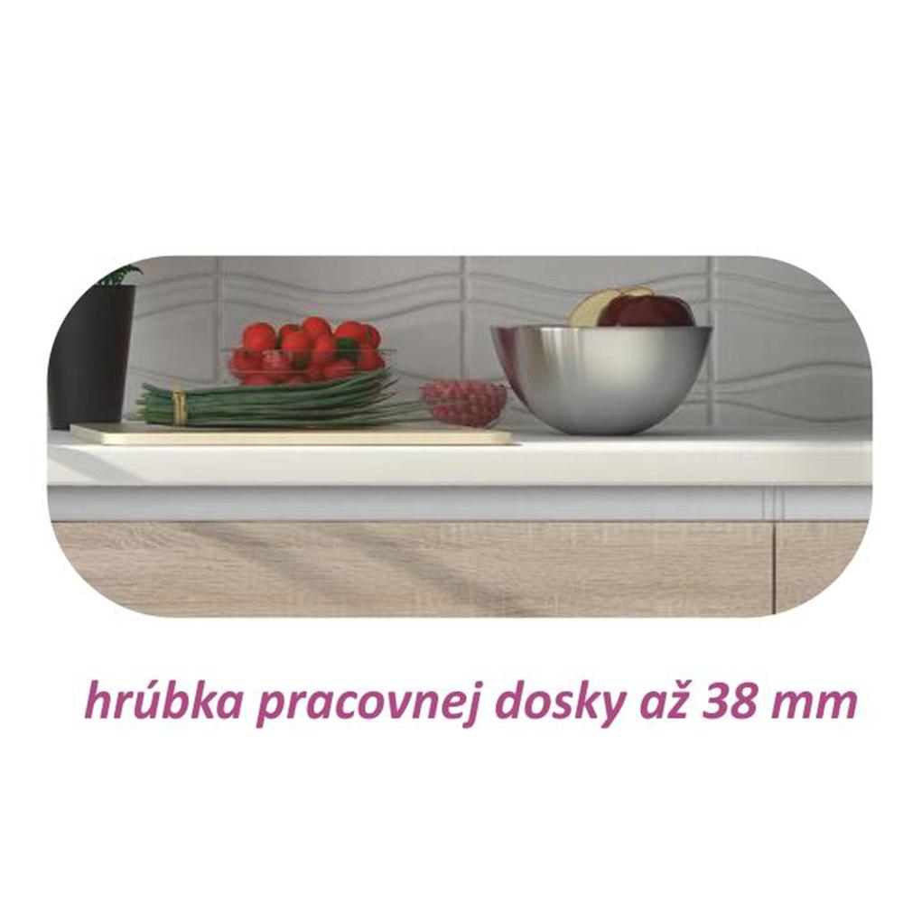 LINE barna mdf alsó konyhaszekrény jobbos 40cm