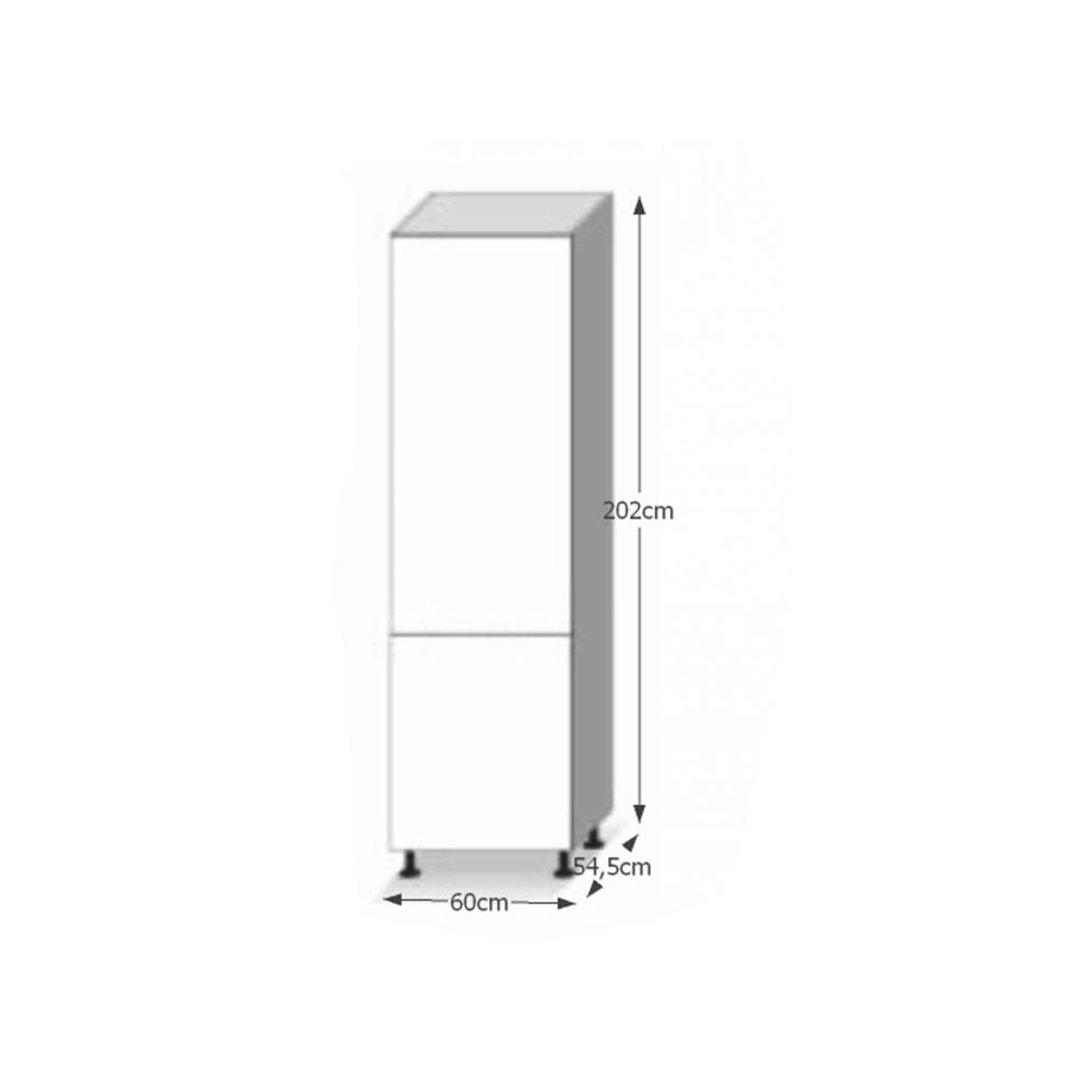 LINE fehér mdf magasszekrény