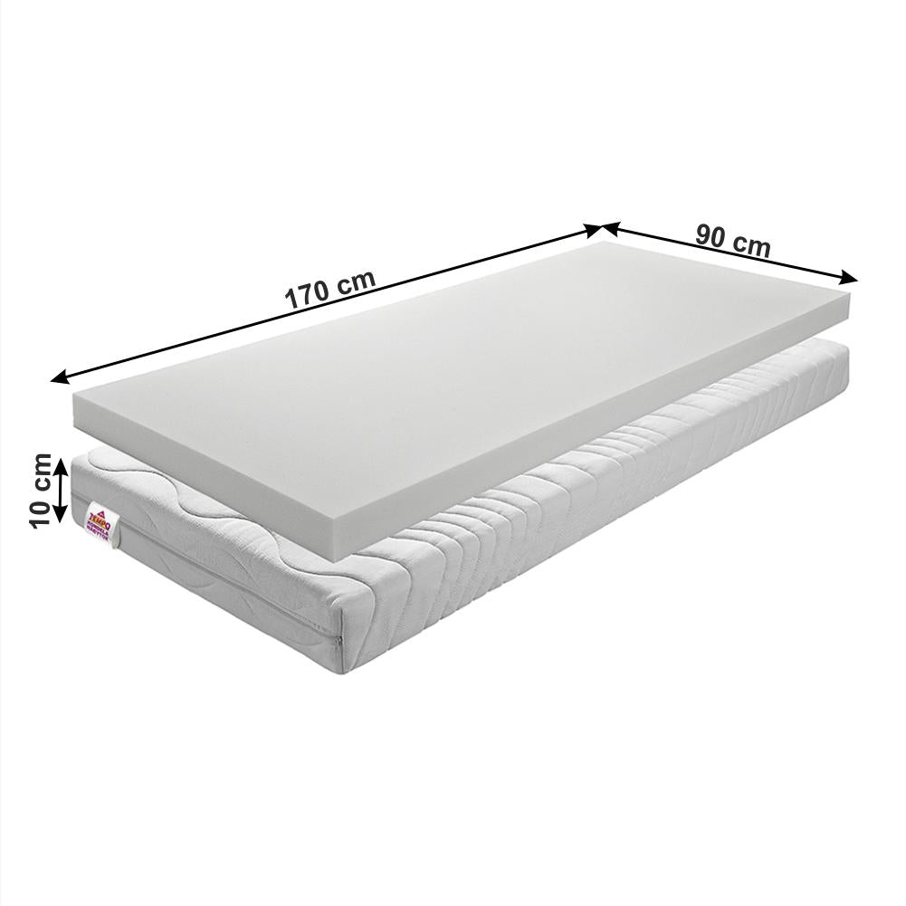 BE ELISSE fehér poliuretán hab matrac 170x90cm