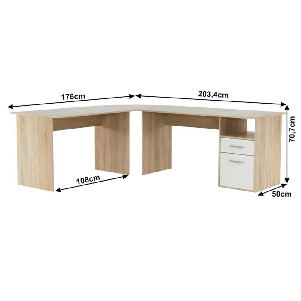 MAURUS fehér mdf íróasztal