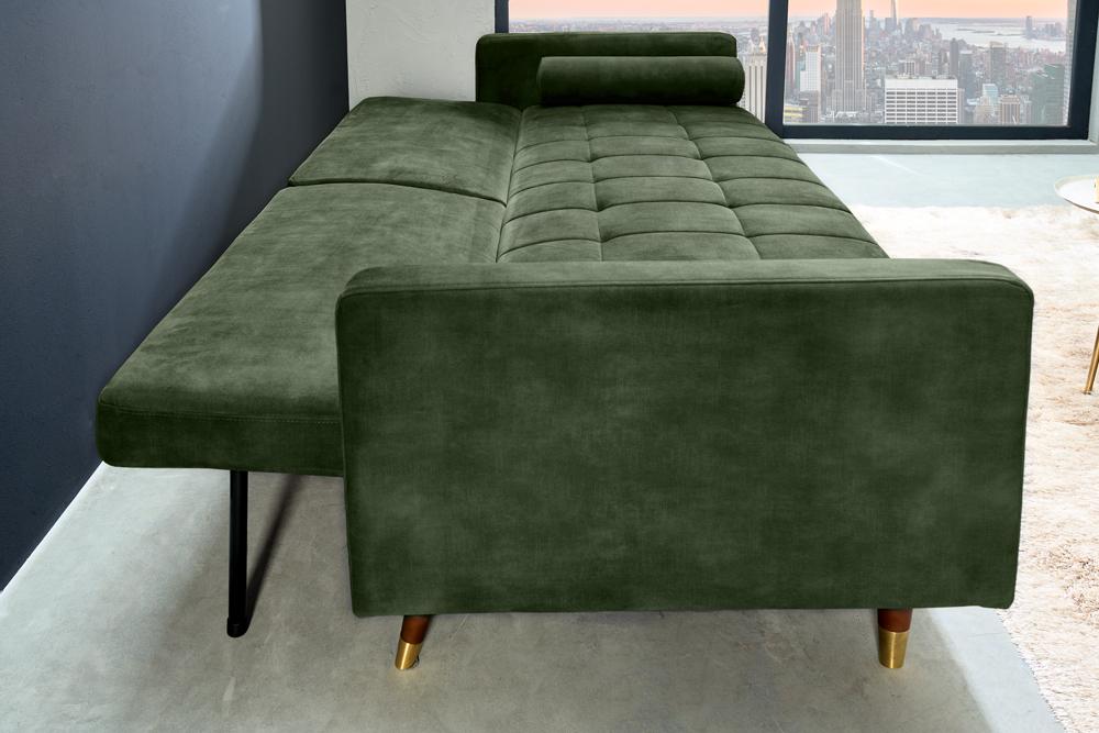 COUTURE zöld kanapé 195cm