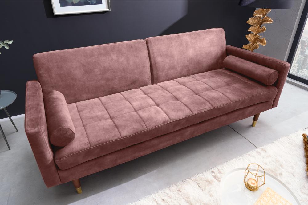 COUTURE kanapéágy rózsaszín 195cm