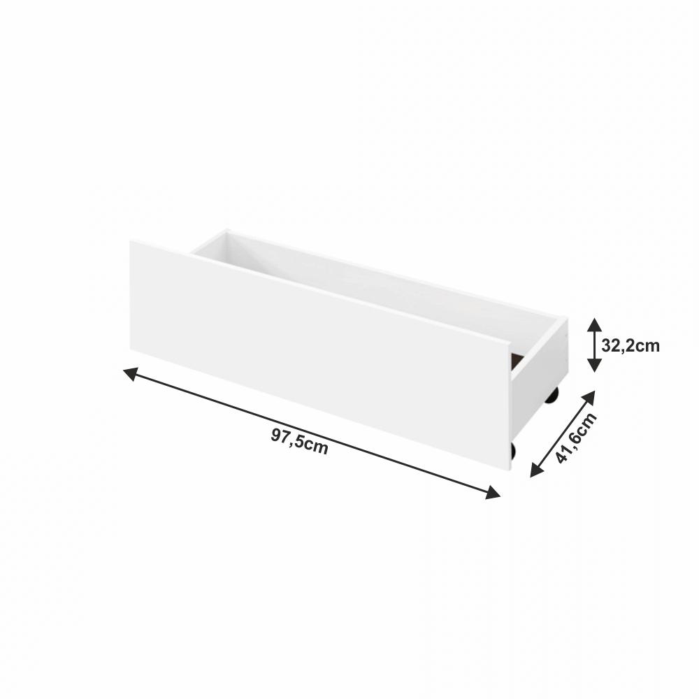 MIDEA fehér mdf ágyneműtartó