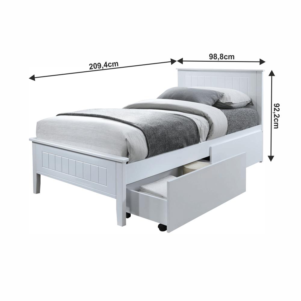 MIDEA fehér mdf ágy