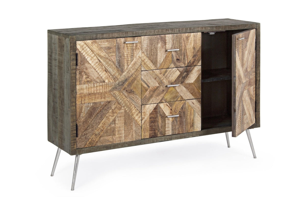 NORWOOD tálalószekrény 2 ajtóval és 3 fiókkal - SZÉPSÉGHIBÁS