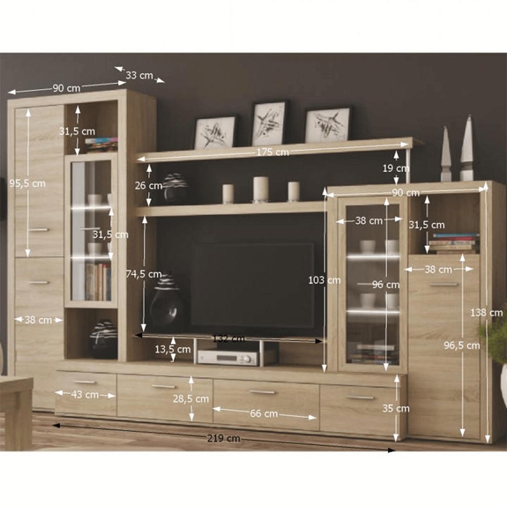 ATLANTIS barna mdf nappali bútor szett