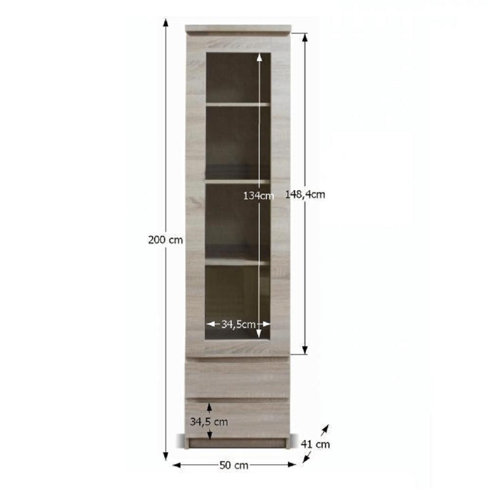 PANAMA barna mdf vitrin