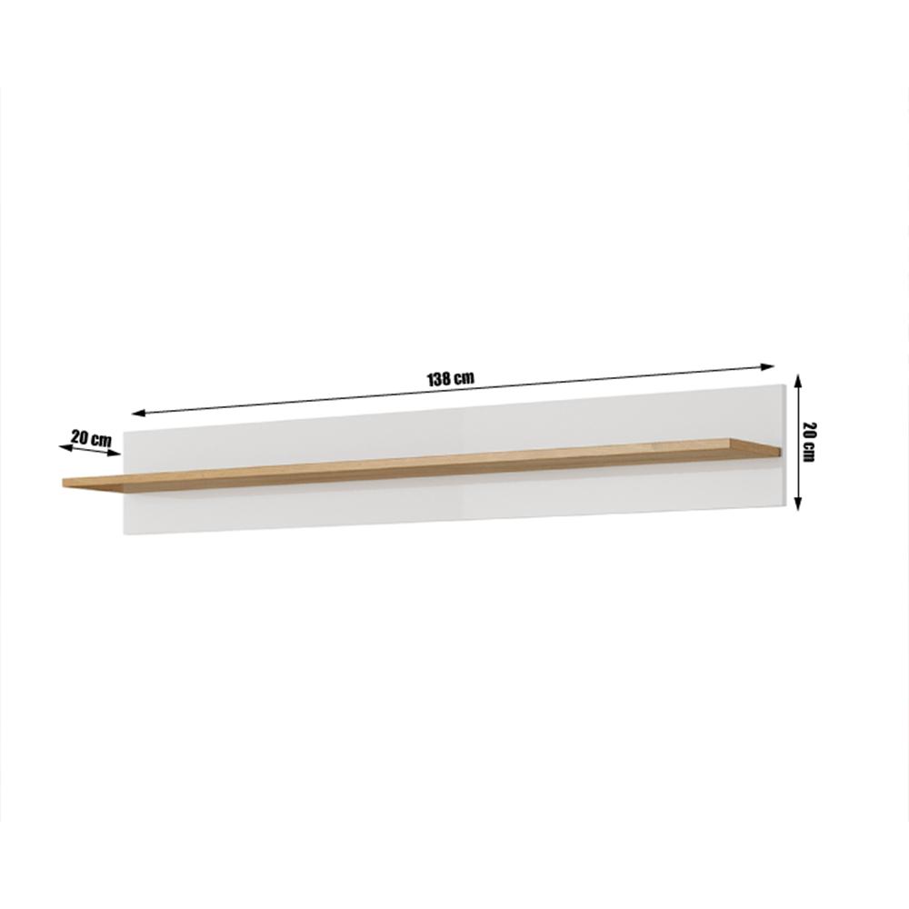 CITY fehér mdf polc