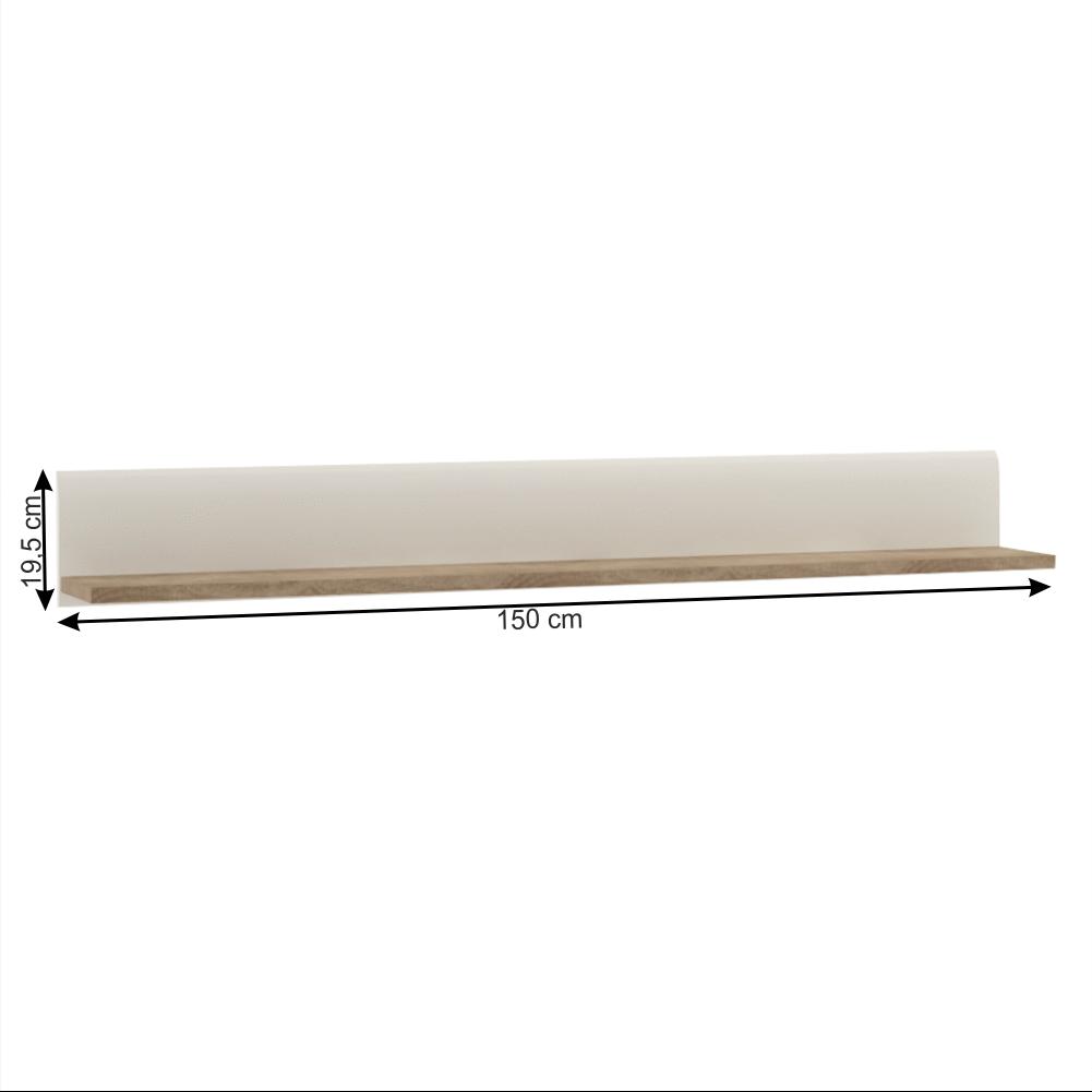 LYNATET fehér mdf polc