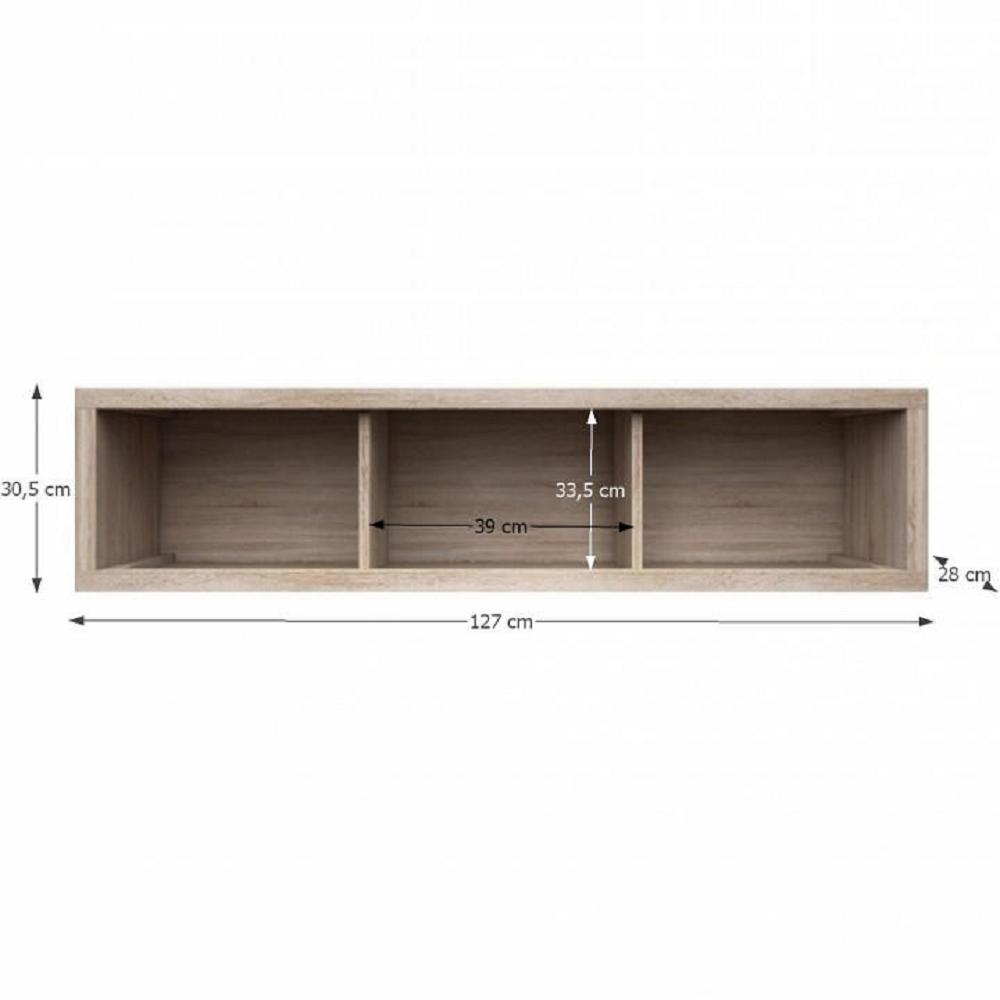 NORTY II barna mdf polc