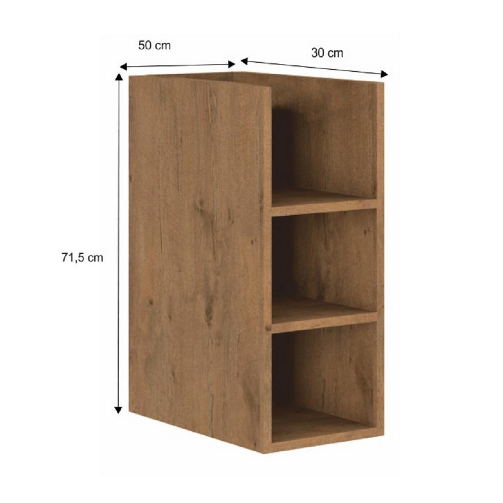 VEGA II barna mdf alsó polcos konyhaszekrény 30cm