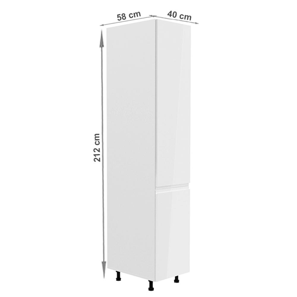 AURORA fehér mdf magasszekrény jobbos 40cm