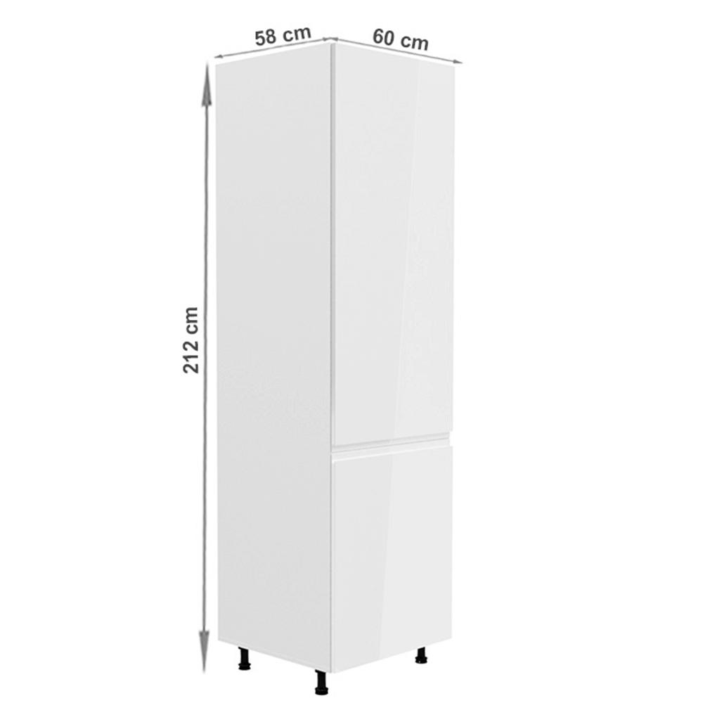 AURORA II fehér mdf magasszekrény jobbos 60cm