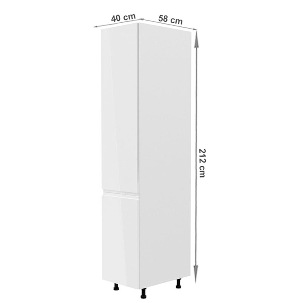AURORA fehér mdf magasszekrény balos 40cm